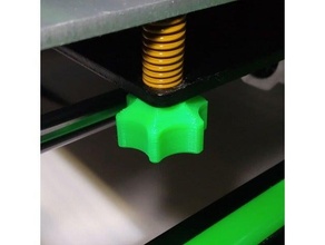 cama noz fechadura nivelamento botão hex 3d print model - Mito3D