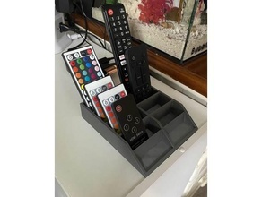 remote controller stand box organization organizer control holder small parts storage tv 3d print model - Mito3D