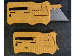 box cutter utility knife - ver 10 3d print model - Mito3D