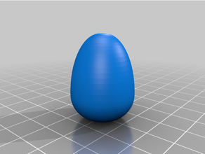 plaine Oeuf Pâques œuf lapin facile impression œufs saisonnier Facile élastique 3d print model - Mito3D