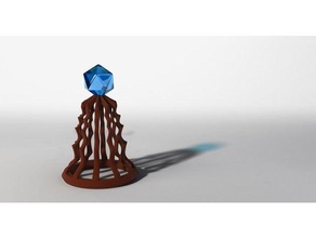 crystal pedestal award awards decoration ornament retainer scifi trophy 3d print model - Mito3D