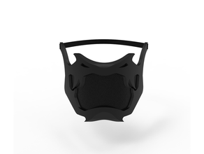 mascarar víbora coronavírus cara máscara facial 3d print model - Mito3D