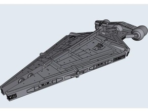 imperial arquitens light cruiser galactic empire navy star wars 3d print model - Mito3D