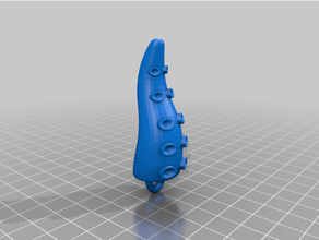 tentáculo llavero pulpo 3d print model - Mito3D
