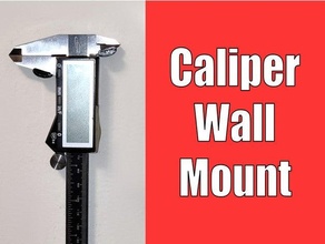 caliper wall mount holder hanger dial digital calipers 3d print model - Mito3D