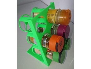 spices holder stand spice organizer rack 3d print model - Mito3D