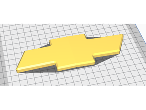chevy s-10 clean emblem 3d print model - Mito3D
