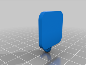 small adhesive wall hook 3d print model - Mito3D