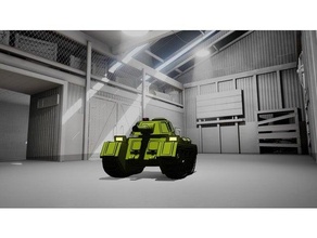 surgut ligero tanque 6mm juego guerra 3d print model - Mito3D