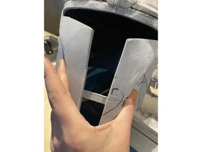 mandalorian helmet cheek joint 3d print model - Mito3D