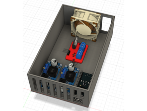 sıcaklık kontrolör Kutu 3d yazıcı muhafaza 12v 24v 5volt arduino nano kova dönüştürücü soğutma hayran elektronik Mosfet Noctua 40mm 3d print model - Mito3D