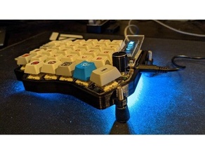suave carpa caso funda teclado mecánico 3d print model - Mito3D