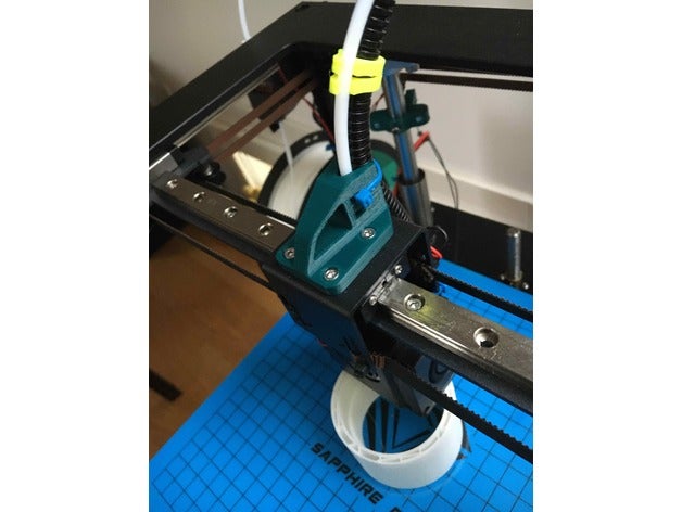 zaffiro pro ptfe tubo carrozza cavo gestione supporto alberi 3D print model - Mito3D