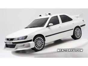 rc macchina Taxi film peugeot 406 copertura corporea 3d print model - Mito3D