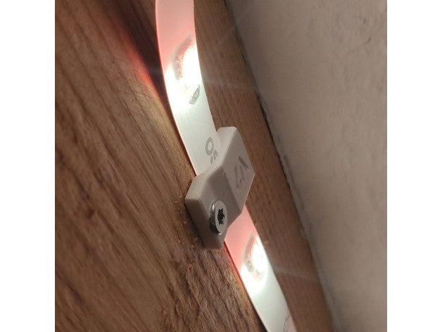 clip led osram LED lumière bande titulaire soutien monter intelligent 3D print model - Mito3D