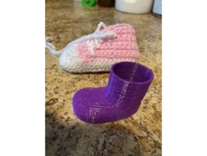 knit crochet baby bootie insert display baby baby shoe baby shower gift bootie booties crochet crochetting display display stand knit knitting shoe shoes