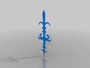 Saradomin espada divina osrs liquidificador 3d cosplay suporte arma jogos escola runescape pc 3d print model - Mito3D