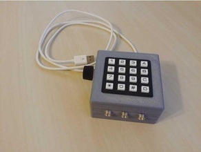 mini 16 botón midi controlador arduino Pro micro audio electrónica música 3d print model - Mito3D