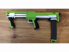 lince v2 blaster metrico versione bullpup dardo nerf nerfgun pistola 3d print model - Mito3D