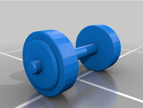 barbell weightlifting 3d print model - Mito3D