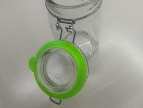parametric jar gasket ring glass 3d print model - Mito3D
