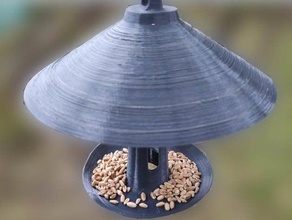 bird feeder animals birdfeeder birds garden grain 3d print model - Mito3D