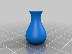 Facile vase 3d print model - Mito3D