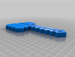 3d barra oblicua Minecraft diamante hacha 3d print model - Mito3D
