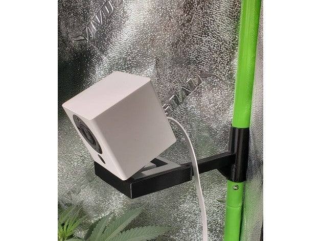 wyze cam pole mount grow tent wyzecam 3D print model - Mito3D