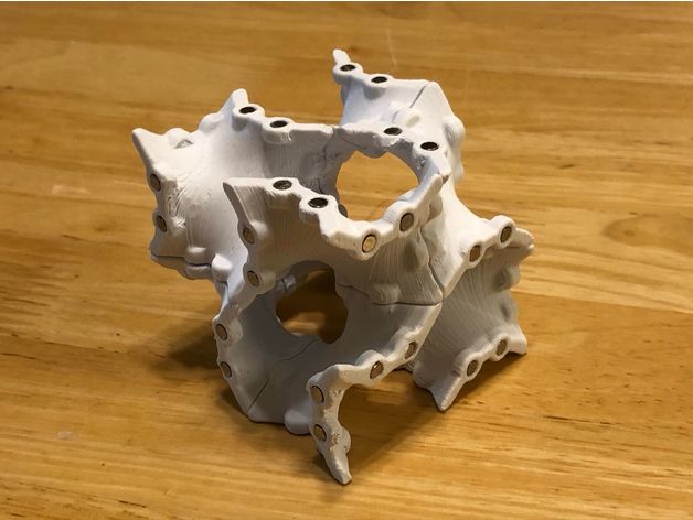 gyroid design tool construction kit sets toys math art minimal surface 3D print model - Mito3D