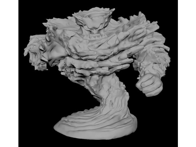 Luft elementar dd dnd fanstastisch Böe Monster Pfadfinder Tornado Warcraft Wind 3D print model - Mito3D