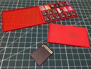 billetera micro sd tarjeta soporte impresión sitio caja crédito pepita 3d print model - Mito3D