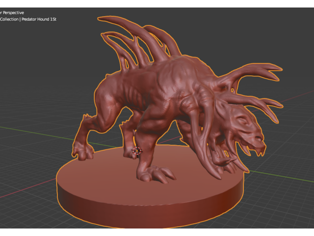 depredador hell hounds hound 3D print model - Mito3D