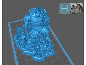 pre supported Chaos Zwerg Minotaur Ambosse Untergang 3d print model - Mito3D