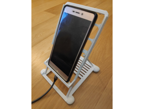 plegable extensible teléfono estante soporte telefonico smartphone 3d print model - Mito3D
