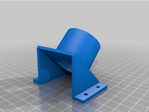 madeira roteador tabela vácuo limpador adaptador openscad 3d print model - Mito3D