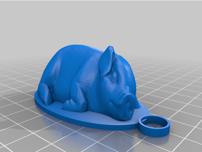 schweinchenanh nger anhnger Schwein schlssel schlsselanhnger schwein 3d print model - Mito3D