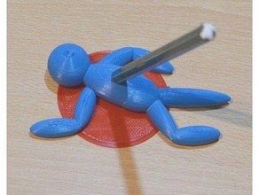 erstochen Stift Halter Unterstützung Bleistift 3d print model - Mito3D