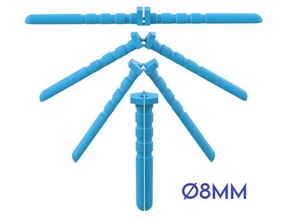 8mm Mauer Stecker Dübel bohren Trockenbau Befestigungen aufhängen Gipskarton plgu rawl 3d print model - Mito3D