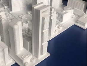 torre presion Madrid España arquitectura edificio Greeblecity rascacielos 3d print model - Mito3D