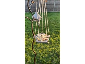 hanging bird feeder birds seed 3d print model - Mito3D