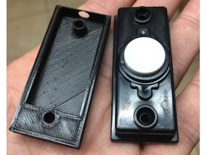 uk timbre puerta campana empujar superficie montar cable espaciador 3d print model - Mito3D