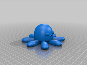 poulpe agacé colère 3d print model - Mito3D