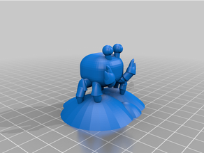 Krabbe Rave funko Pop 3d print model - Mito3D