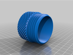 knurled container divided insert 3d print model - Mito3D