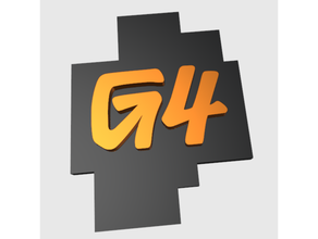 g4tv logo printable g4media television 3d print model - Mito3D