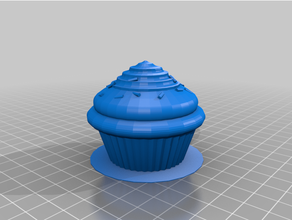 cupcake sprinkles - magnet cupcakes 3d print model - Mito3D