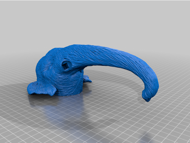 mammoth head bust 3D print model - Mito3D