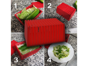 insalata taglierina cucina stoviglie attrezzo utensili ciotola verdura verdure 3d print model - Mito3D