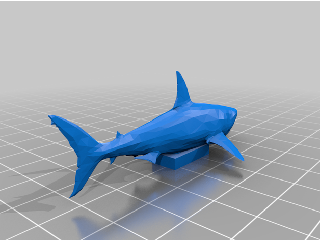 lego shark 3D print model - Mito3D